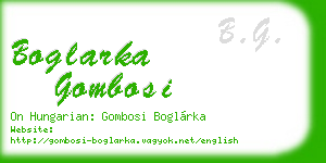 boglarka gombosi business card